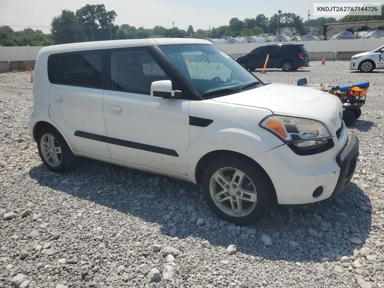 2010 Kia Soul + VIN: KNDJT2A27A7144726 Lot: 64906905