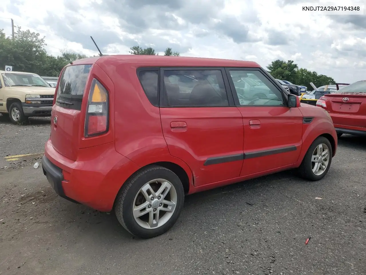 2010 Kia Soul + VIN: KNDJT2A29A7194348 Lot: 64937825
