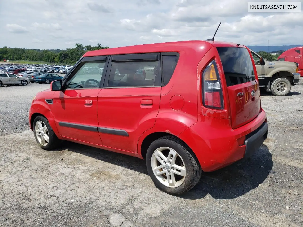 2010 Kia Soul + VIN: KNDJT2A25A7117394 Lot: 65096305