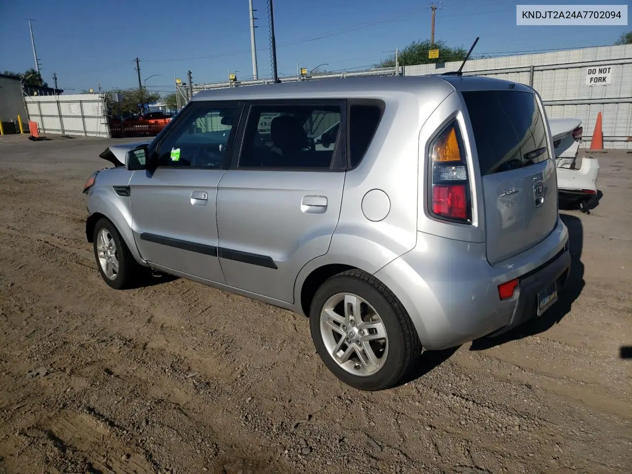 2010 Kia Soul + VIN: KNDJT2A24A7702094 Lot: 66091585