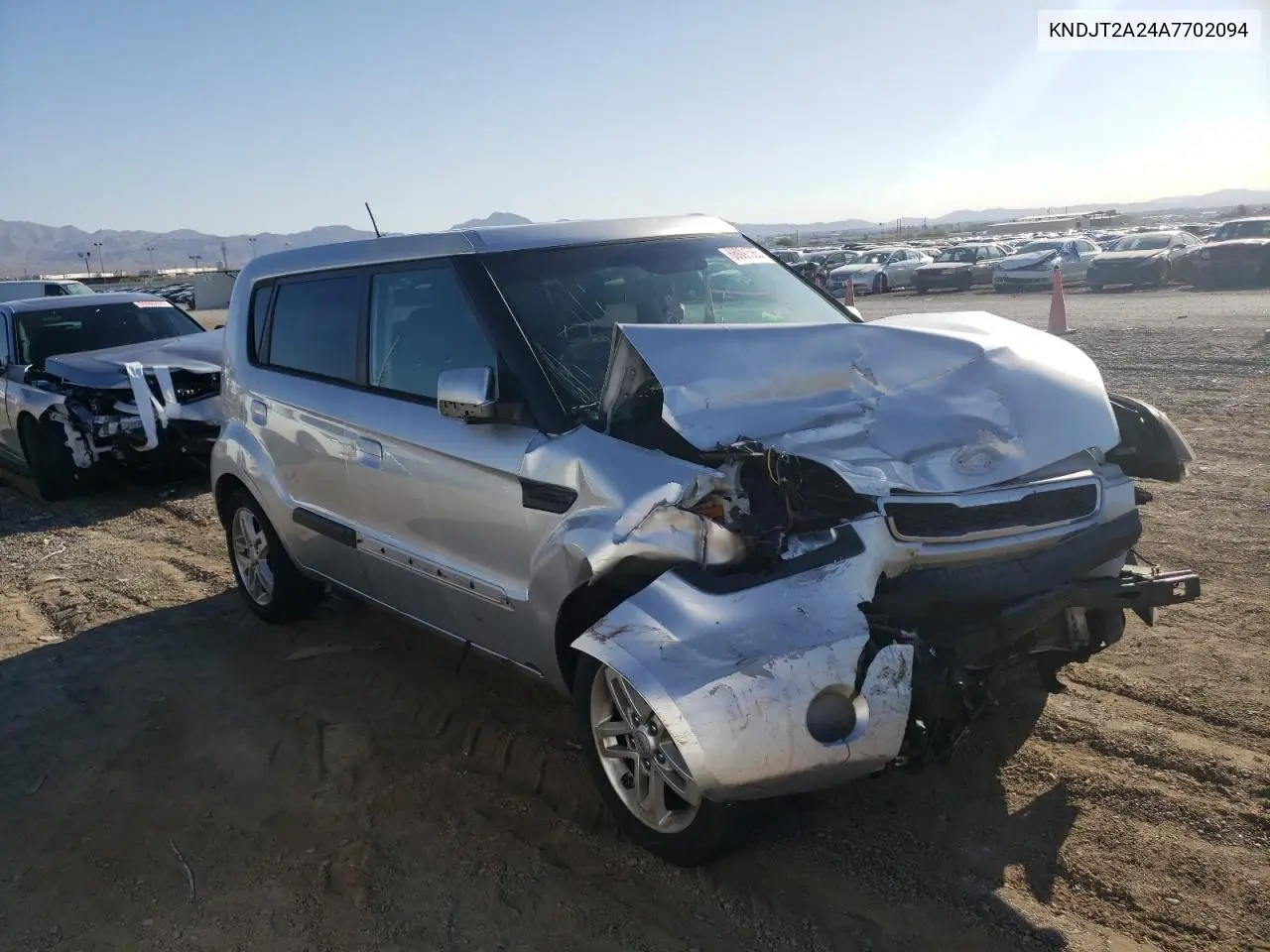 2010 Kia Soul + VIN: KNDJT2A24A7702094 Lot: 66091585