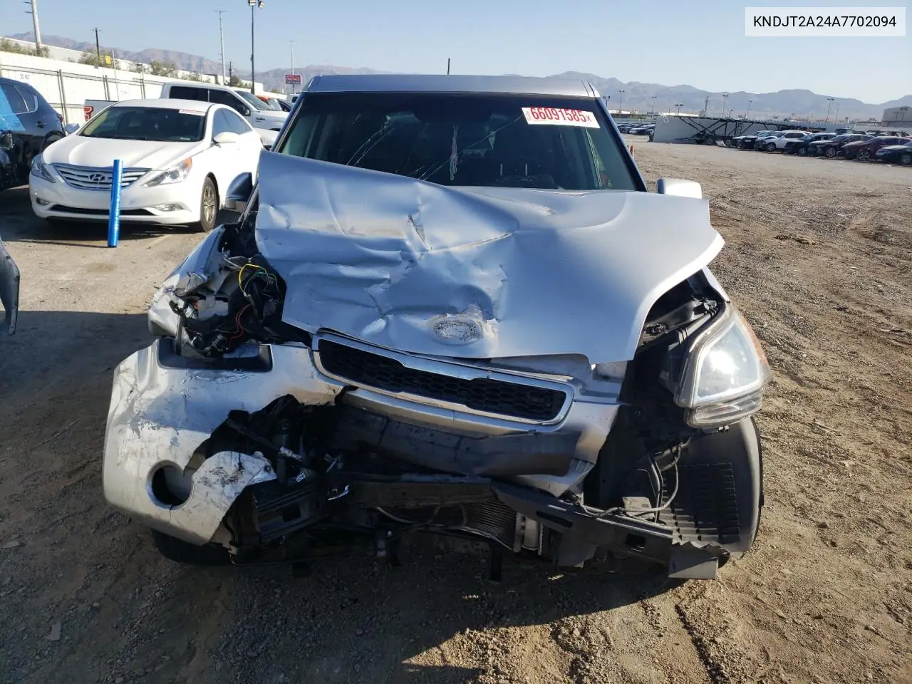 2010 Kia Soul + VIN: KNDJT2A24A7702094 Lot: 66091585