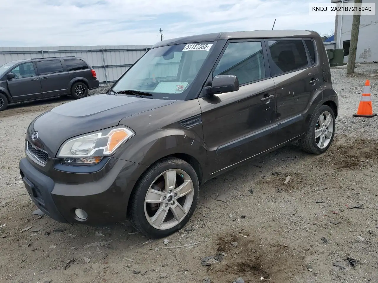 2011 Kia Soul + VIN: KNDJT2A21B7215940 Lot: 51127555