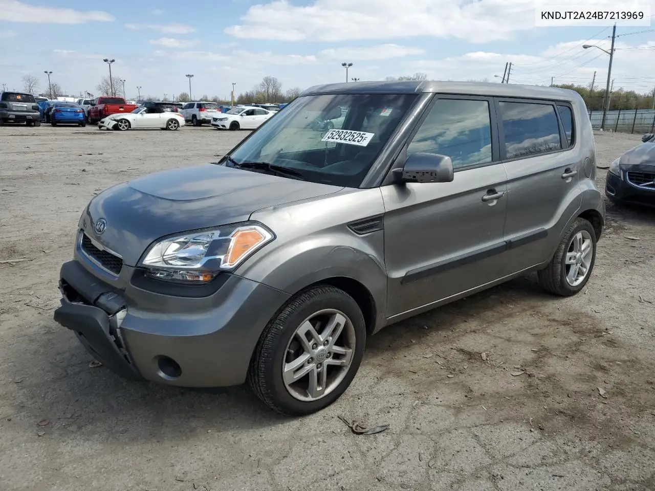 2011 Kia Soul + VIN: KNDJT2A24B7213969 Lot: 52932525