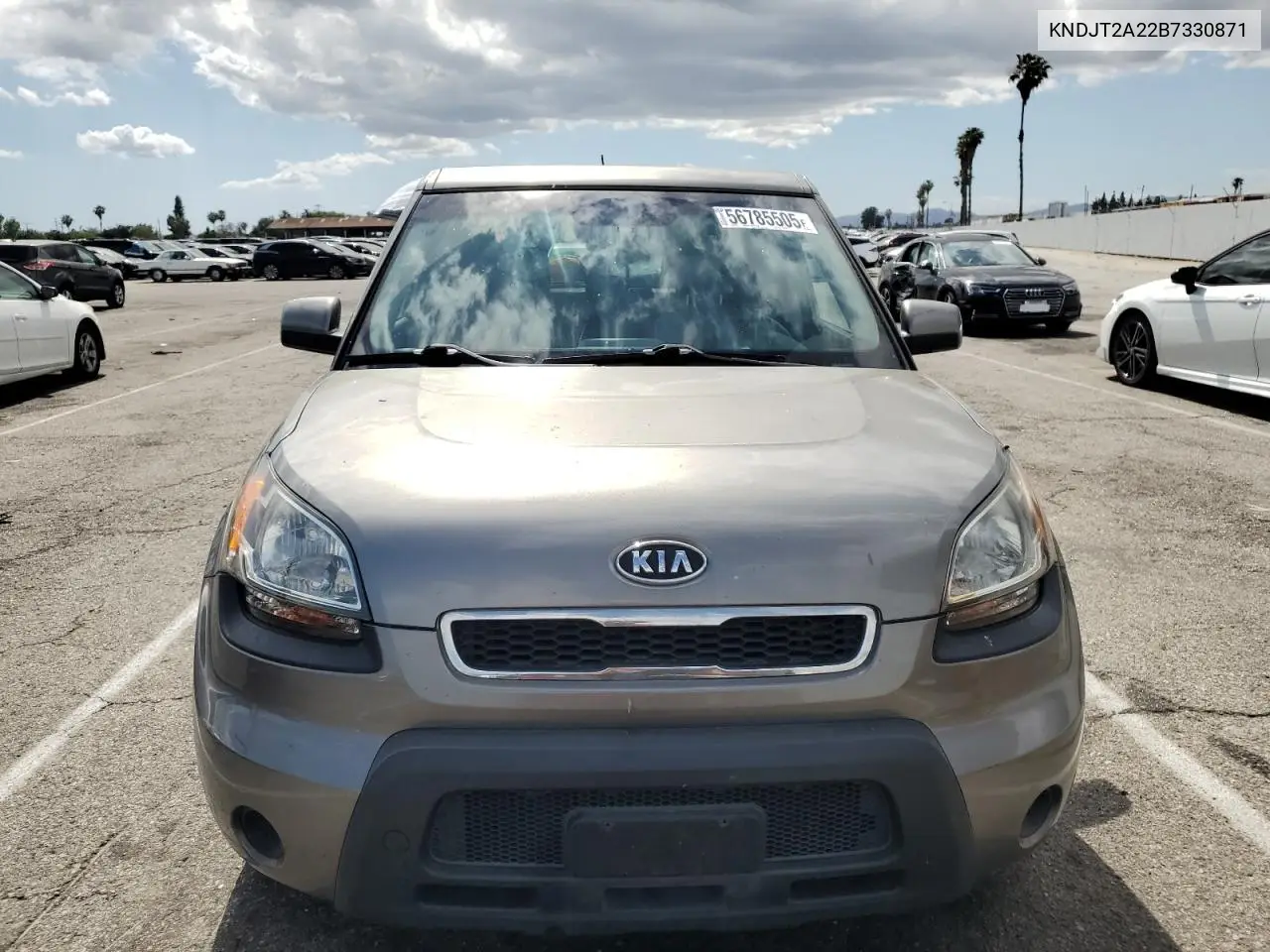2011 Kia Soul + VIN: KNDJT2A22B7330871 Lot: 56785505