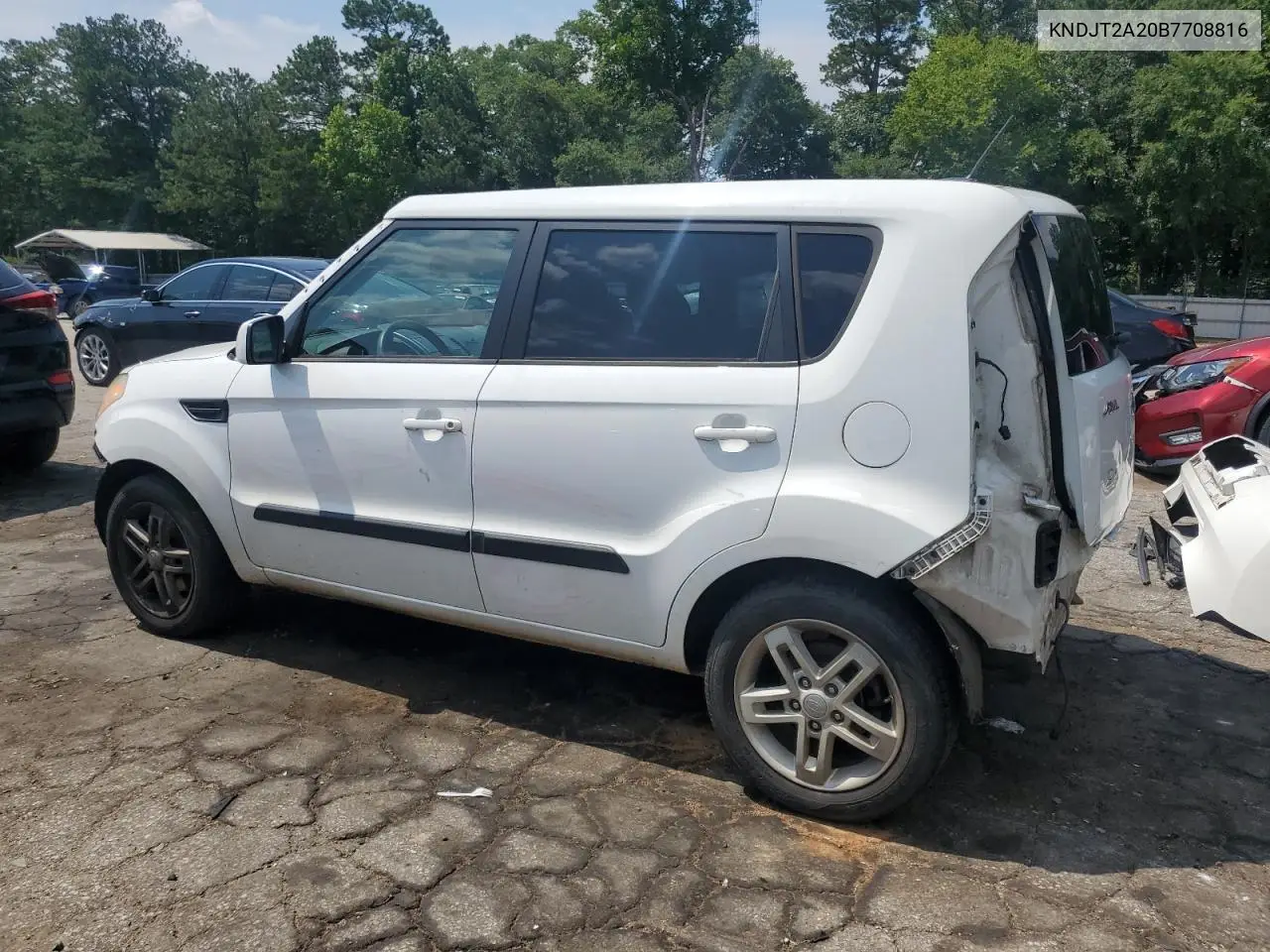 2011 Kia Soul + VIN: KNDJT2A20B7708816 Lot: 61721625