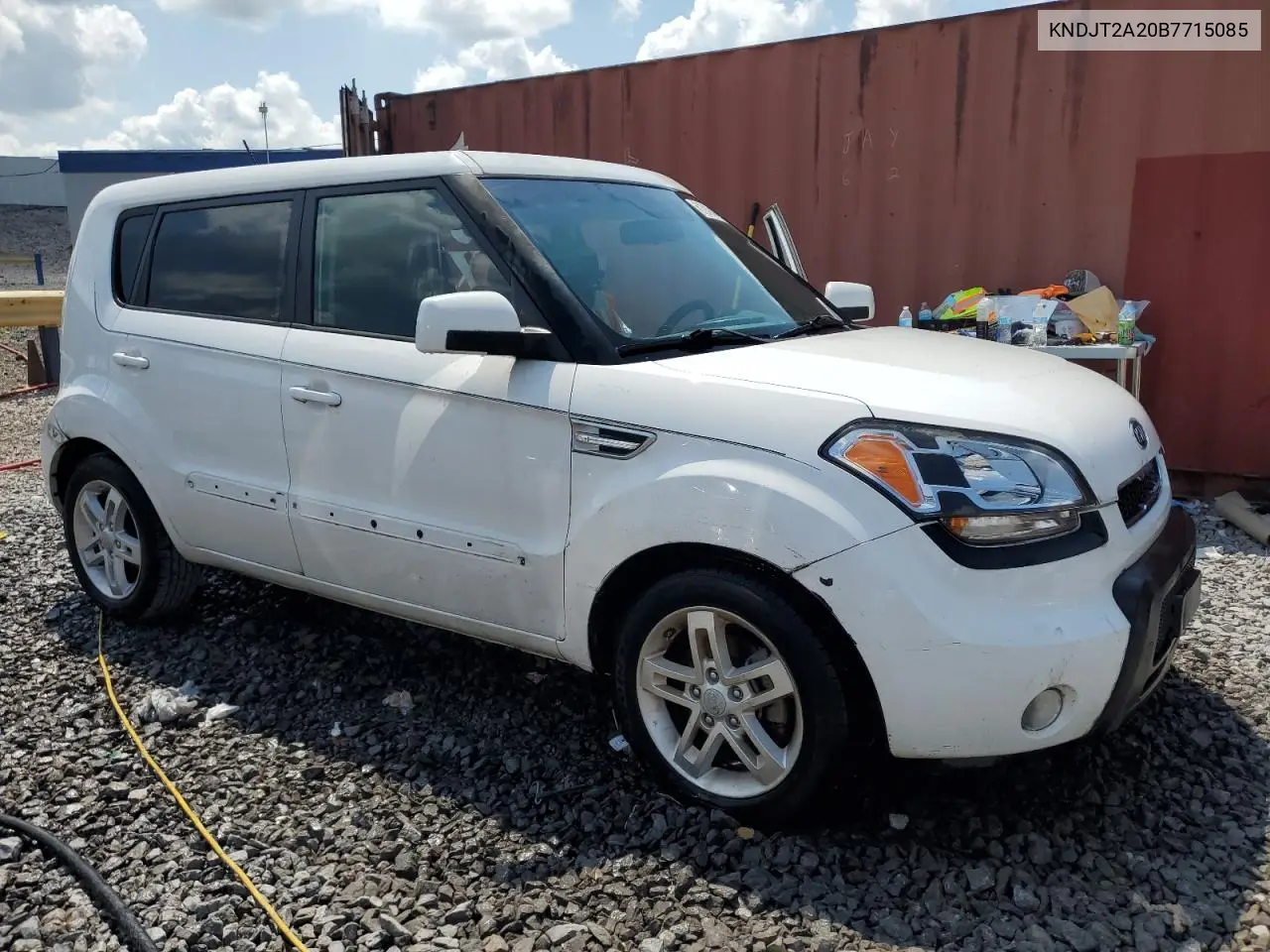 2011 Kia Soul + VIN: KNDJT2A20B7715085 Lot: 61942415