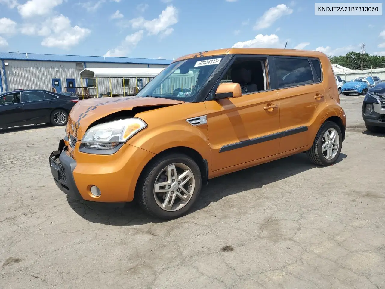 2011 Kia Soul + VIN: KNDJT2A21B7313060 Lot: 62034945