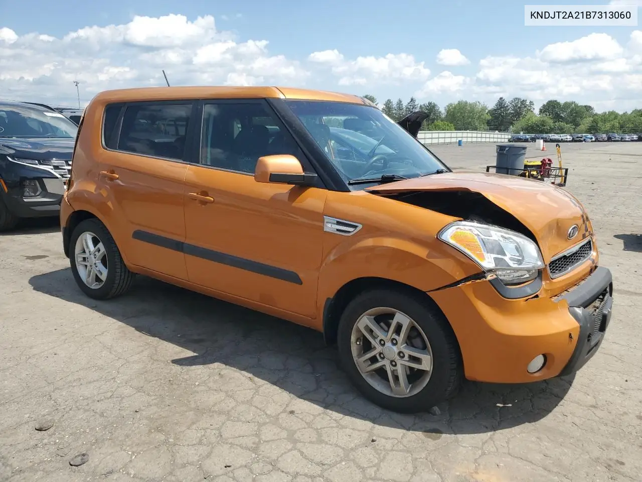 2011 Kia Soul + VIN: KNDJT2A21B7313060 Lot: 62034945