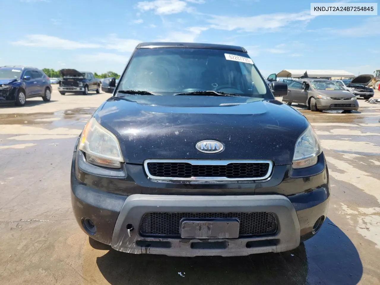 2011 Kia Soul + VIN: KNDJT2A24B7254845 Lot: 62287735