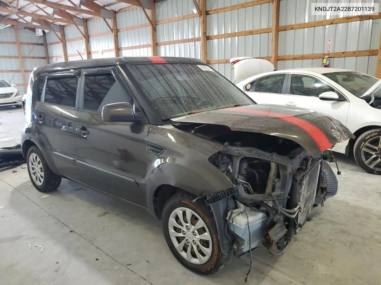 2011 Kia Soul + VIN: KNDJT2A22B7201139 Lot: 62880845