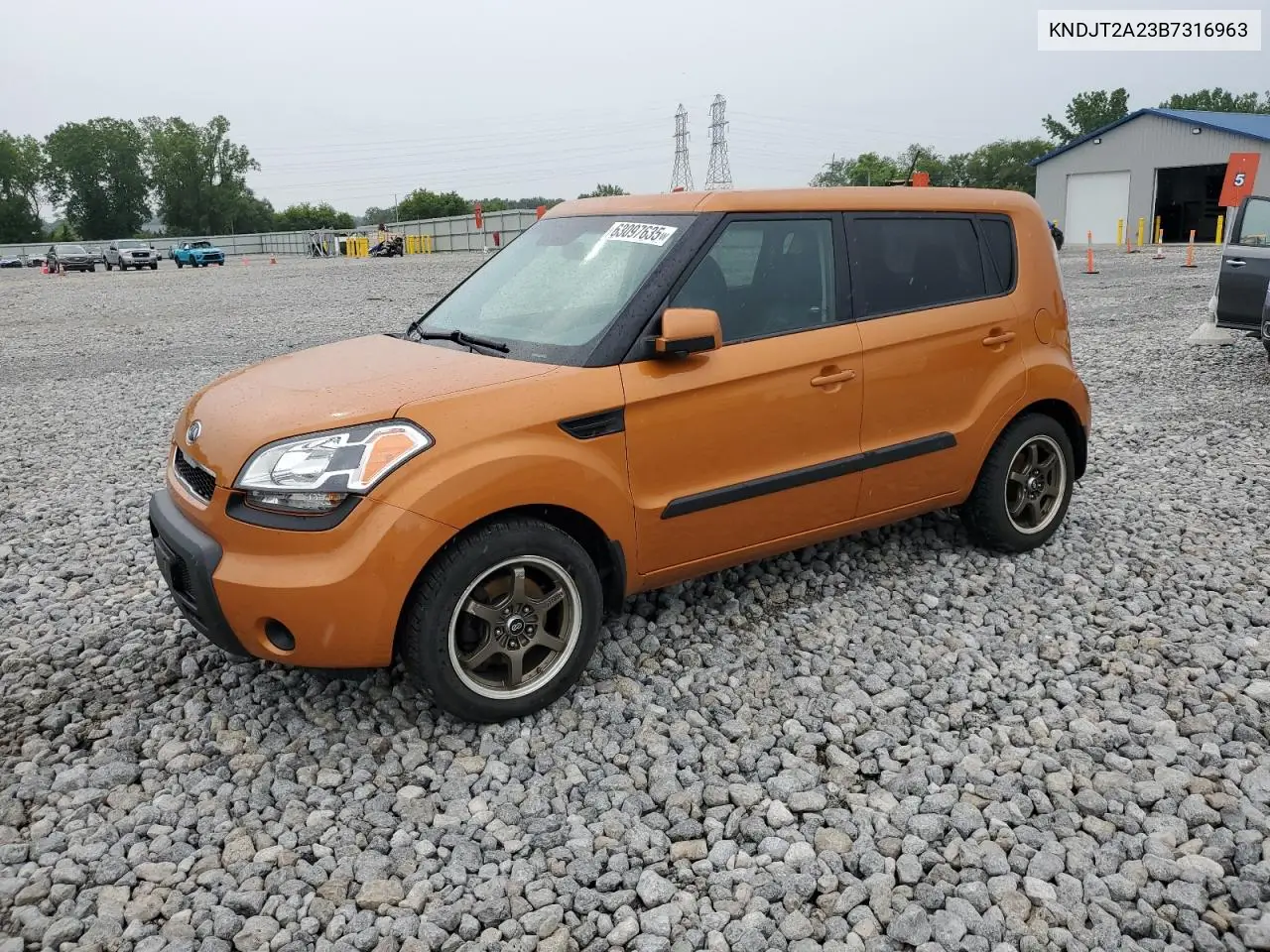 2011 Kia Soul + VIN: KNDJT2A23B7316963 Lot: 63097635