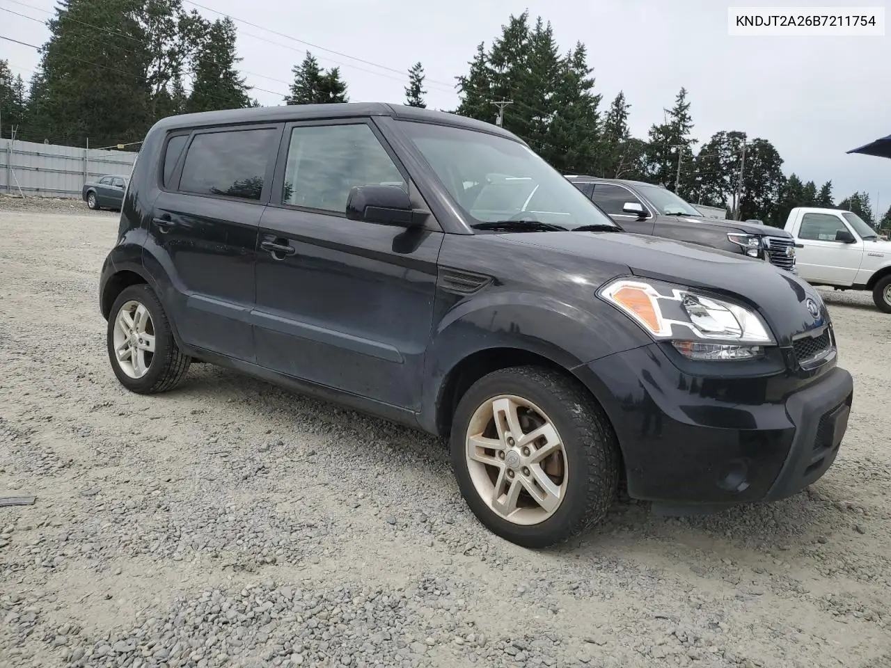 2011 Kia Soul + VIN: KNDJT2A26B7211754 Lot: 65457505