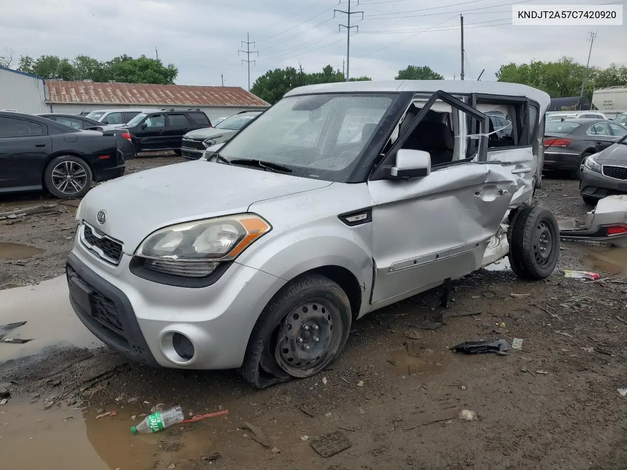 2012 Kia Soul VIN: KNDJT2A57C7420920 Lot: 52862674