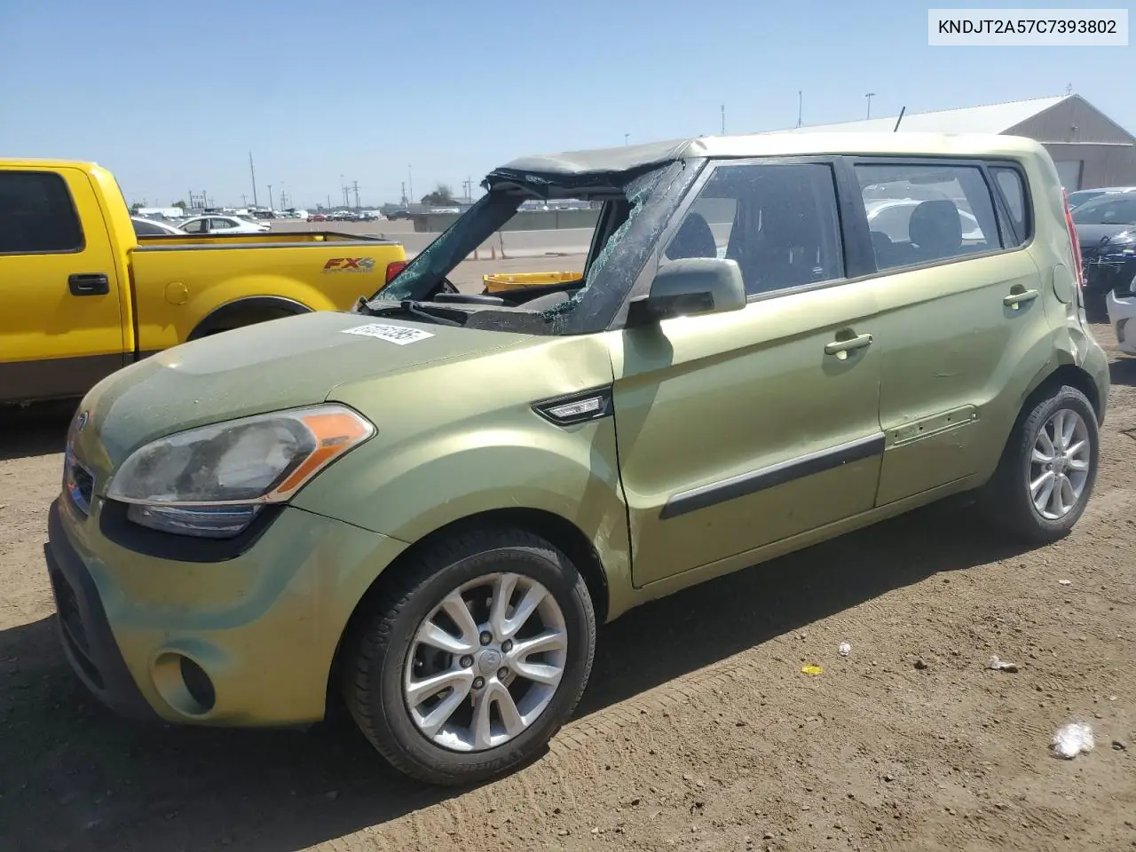 2012 Kia Soul VIN: KNDJT2A57C7393802 Lot: 61251395