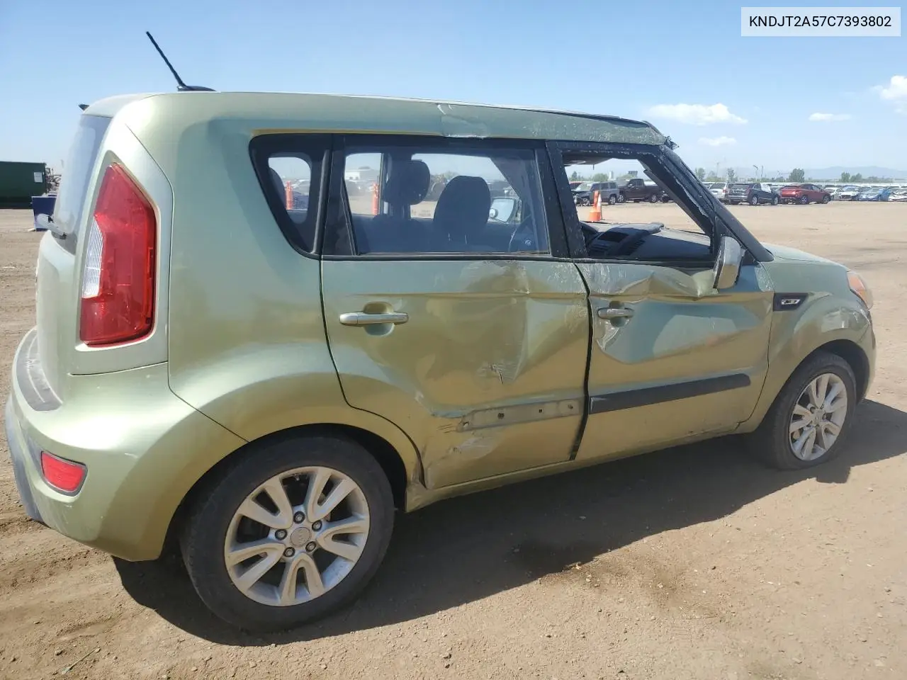 2012 Kia Soul VIN: KNDJT2A57C7393802 Lot: 61251395