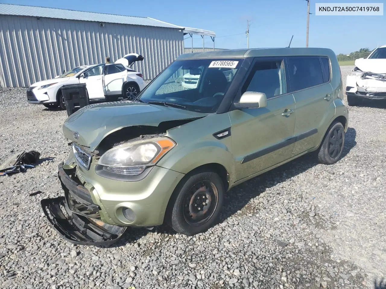 2012 Kia Soul VIN: KNDJT2A50C7419768 Lot: 61788565