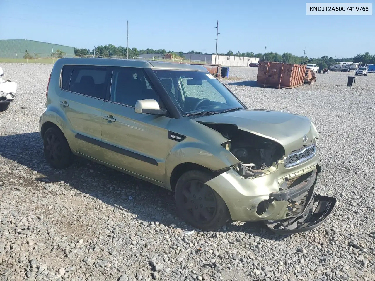 2012 Kia Soul VIN: KNDJT2A50C7419768 Lot: 61788565