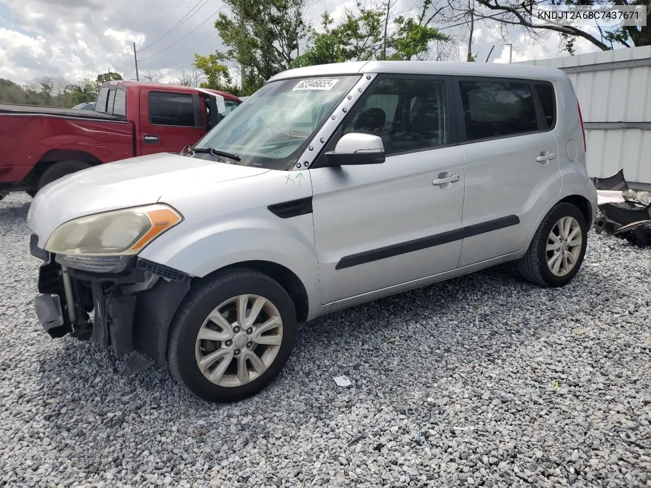 2012 Kia Soul + VIN: KNDJT2A68C7437671 Lot: 62346655