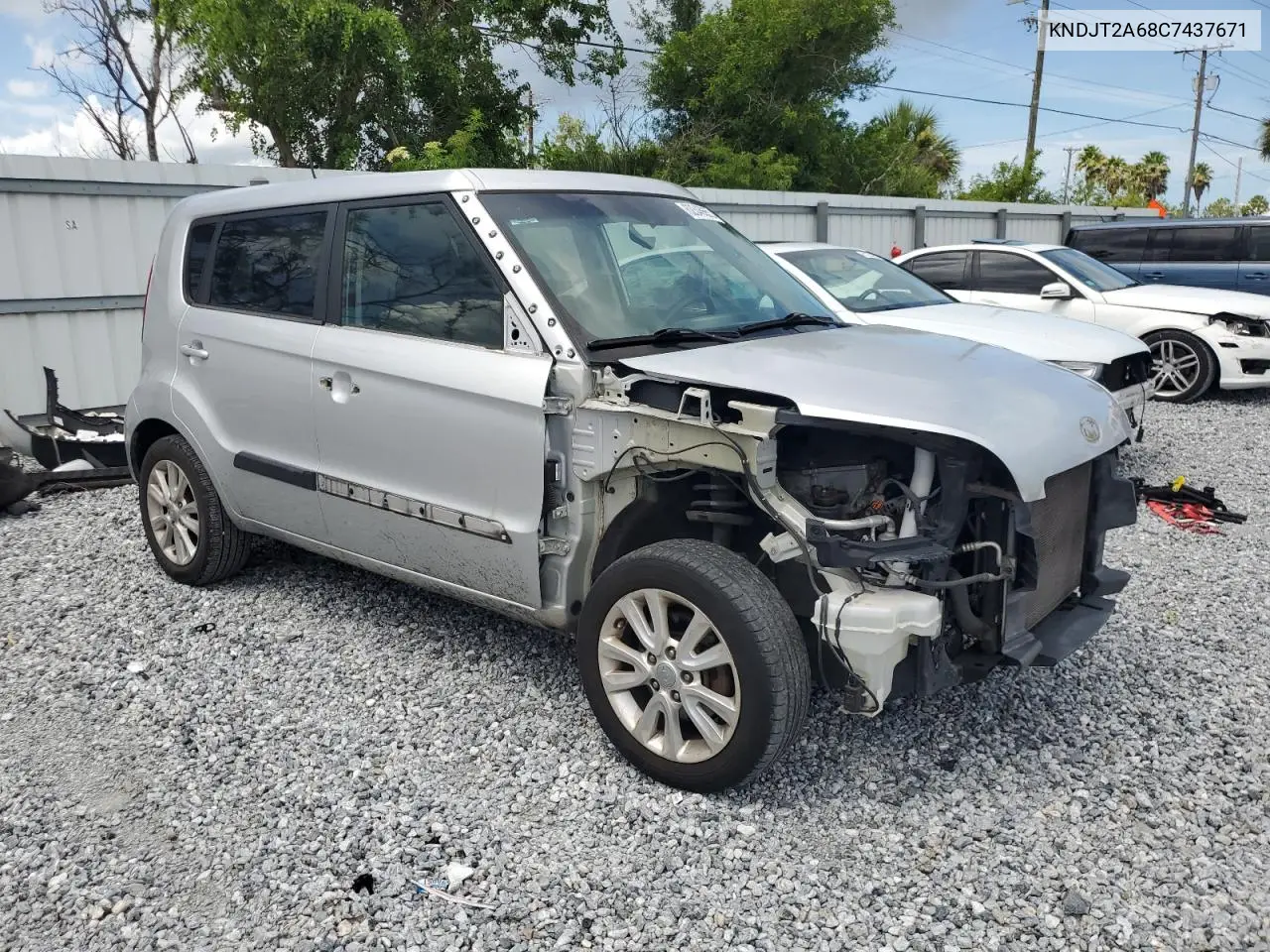 2012 Kia Soul + VIN: KNDJT2A68C7437671 Lot: 62346655