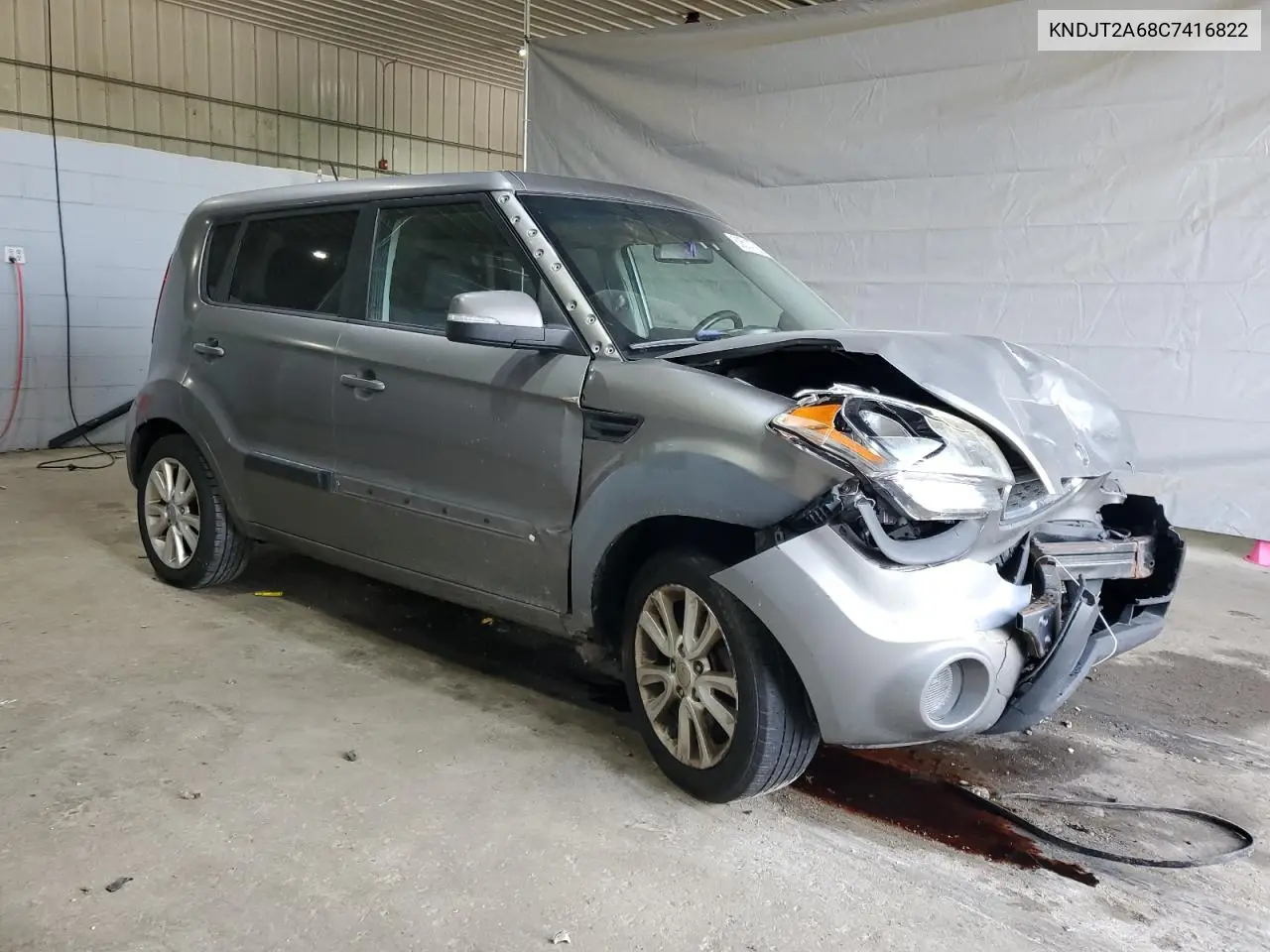 2012 Kia Soul + VIN: KNDJT2A68C7416822 Lot: 62514725