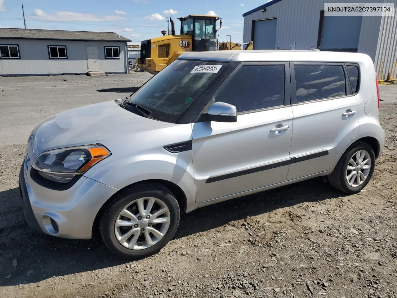 2012 Kia Soul + VIN: KNDJT2A62C7397104 Lot: 62564665
