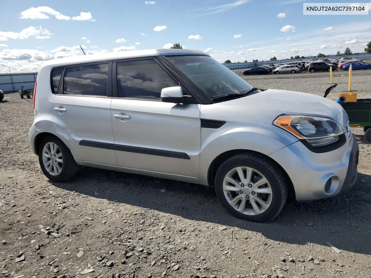 2012 Kia Soul + VIN: KNDJT2A62C7397104 Lot: 62564665