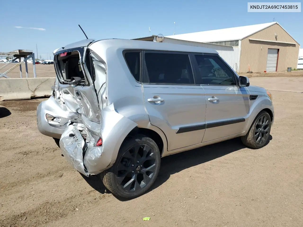 2012 Kia Soul + VIN: KNDJT2A69C7453815 Lot: 62593305