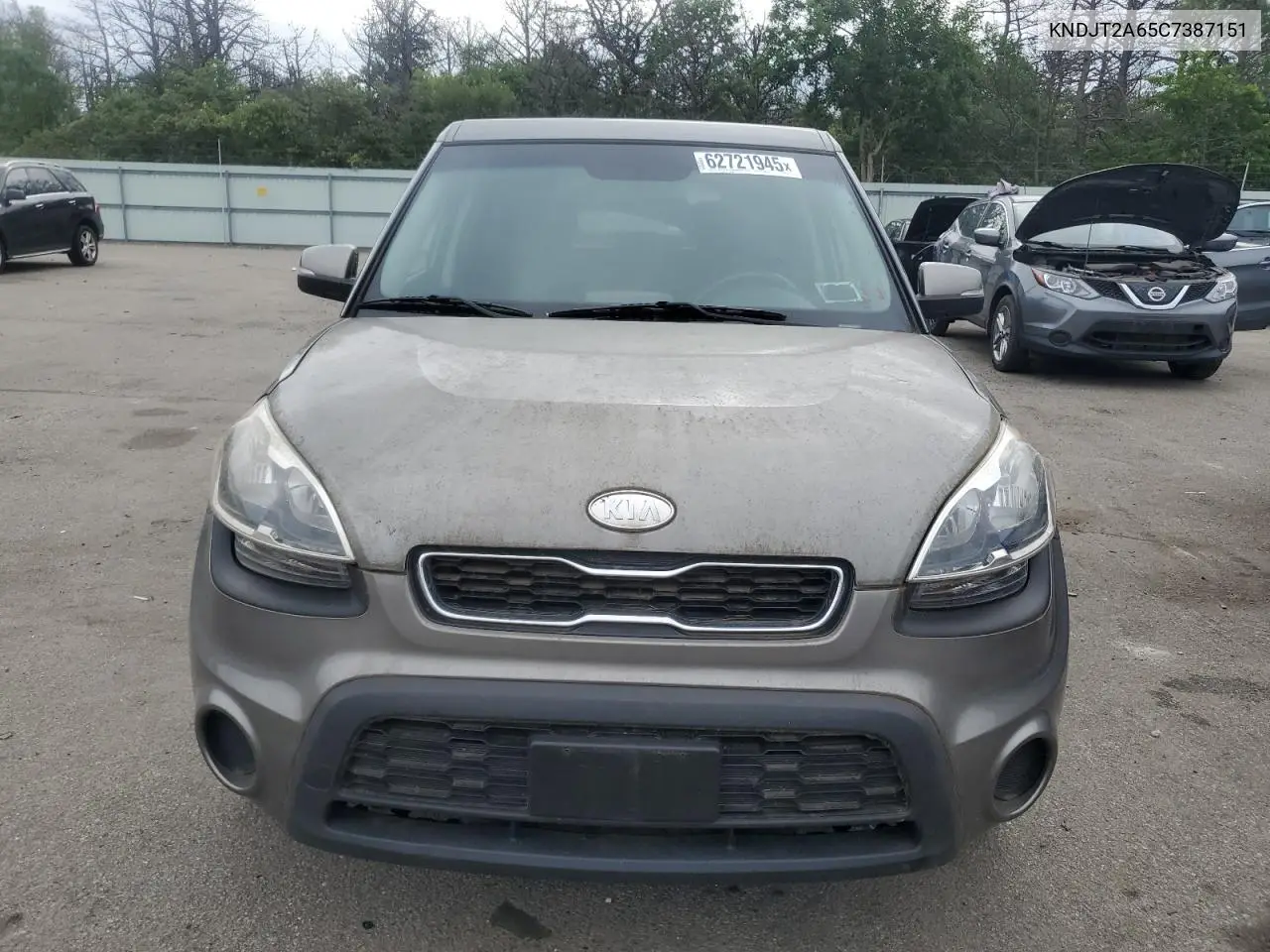 2012 Kia Soul + VIN: KNDJT2A65C7387151 Lot: 62721945