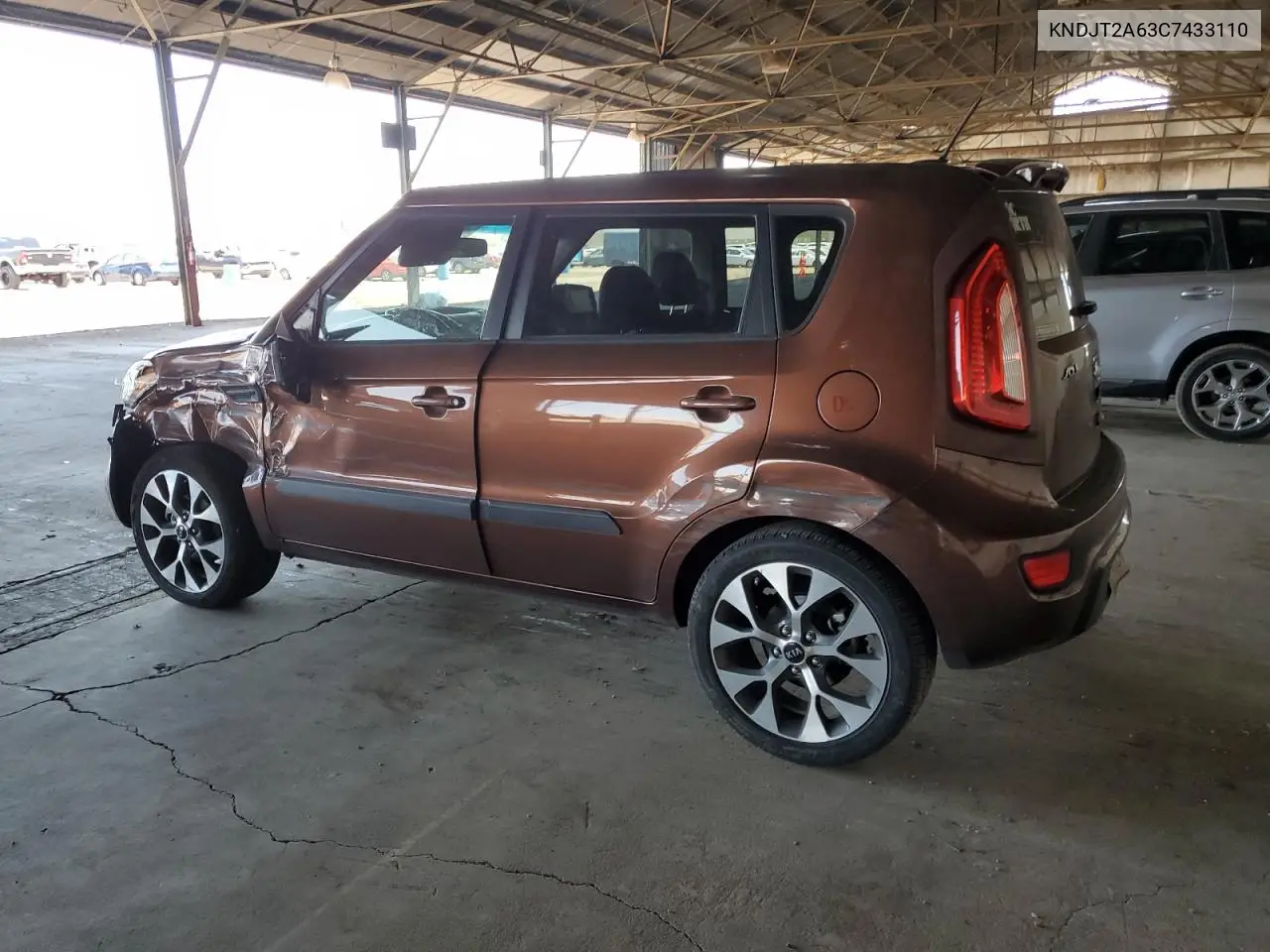 2012 Kia Soul + VIN: KNDJT2A63C7433110 Lot: 62741825