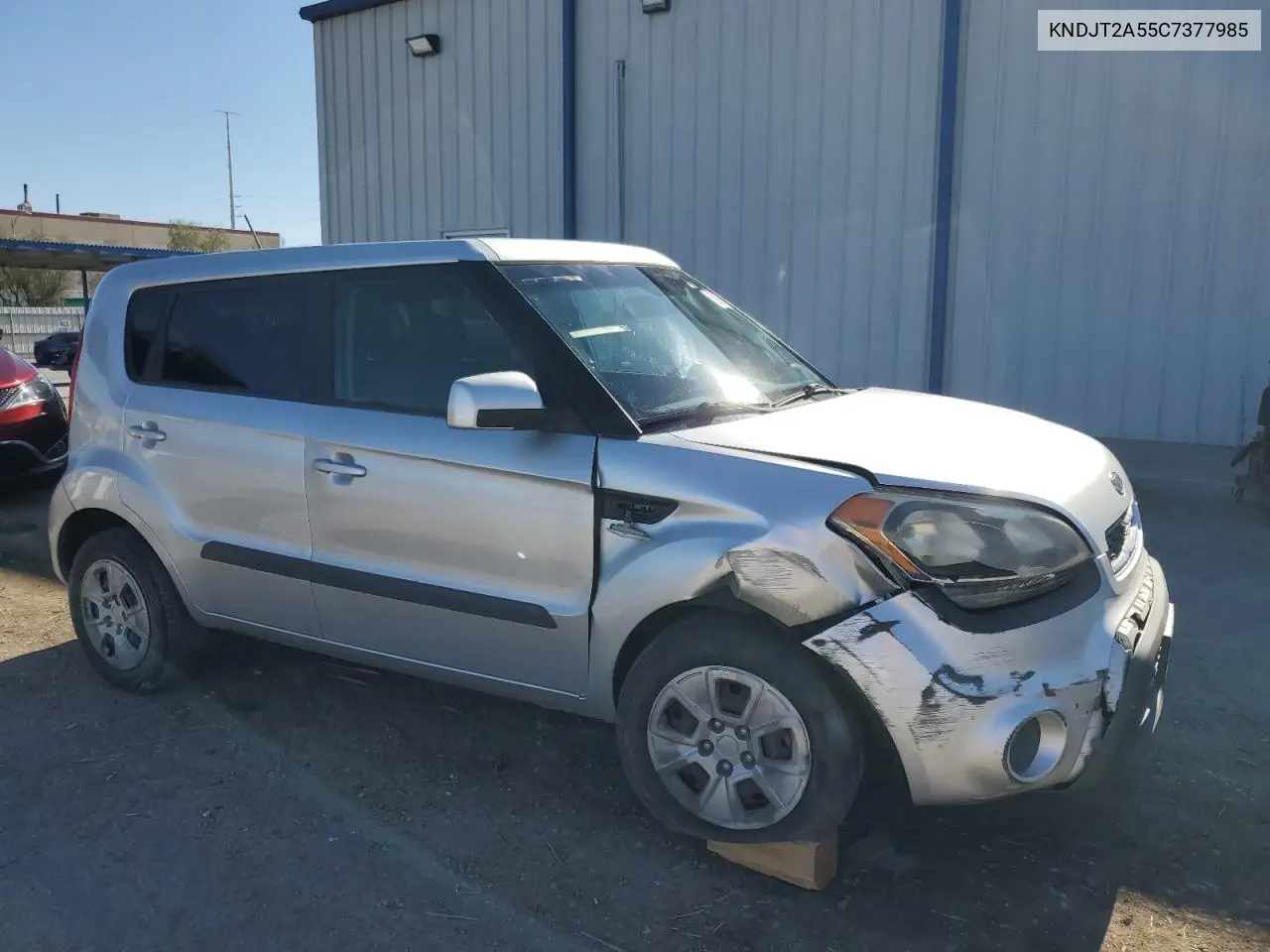 2012 Kia Soul VIN: KNDJT2A55C7377985 Lot: 62876735