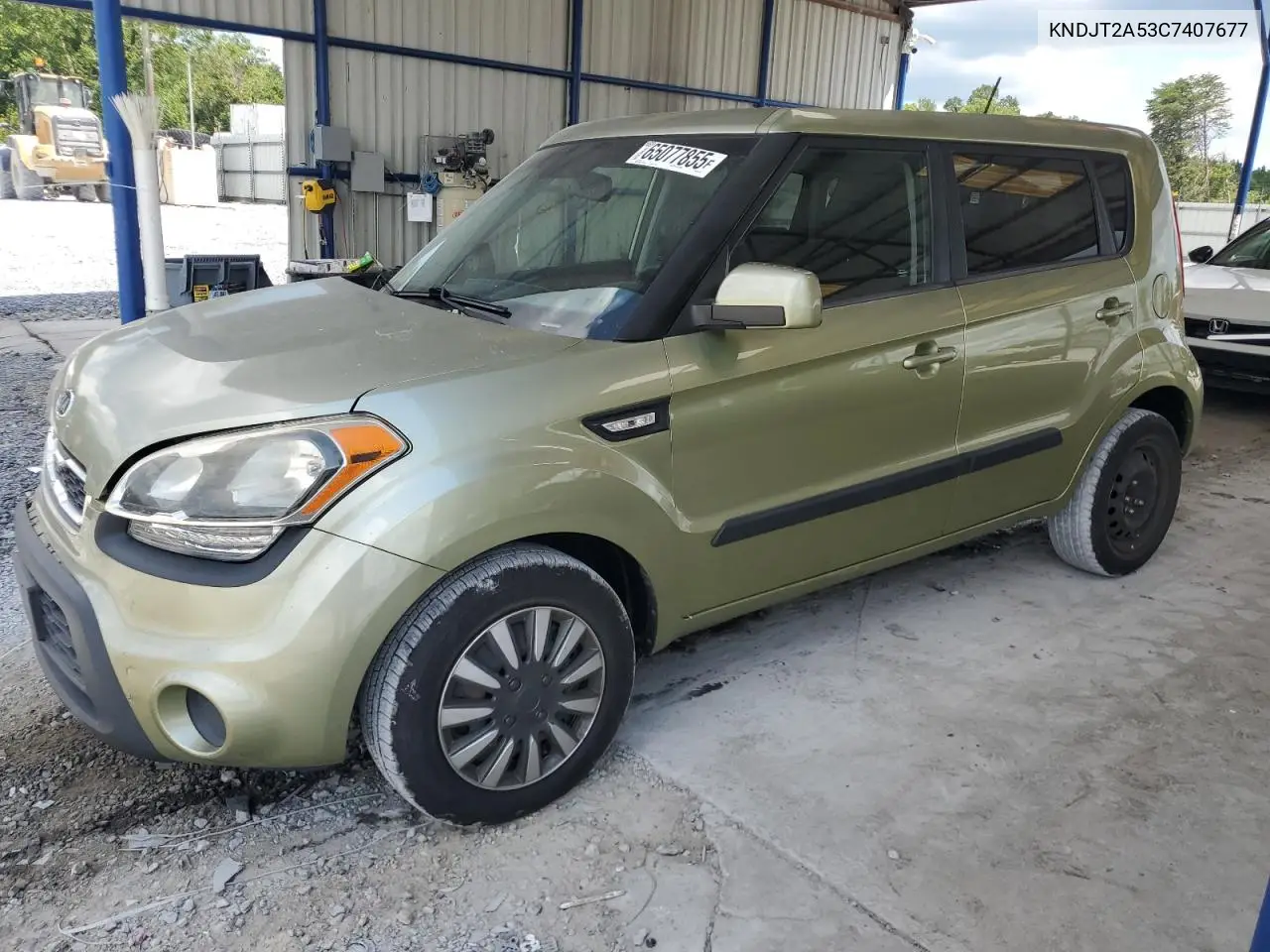2012 Kia Soul VIN: KNDJT2A53C7407677 Lot: 65077855