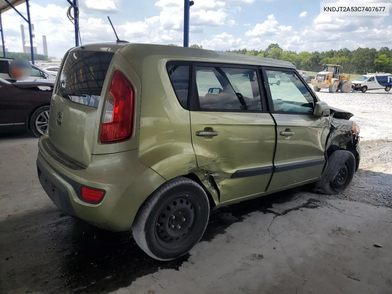 2012 Kia Soul VIN: KNDJT2A53C7407677 Lot: 65077855
