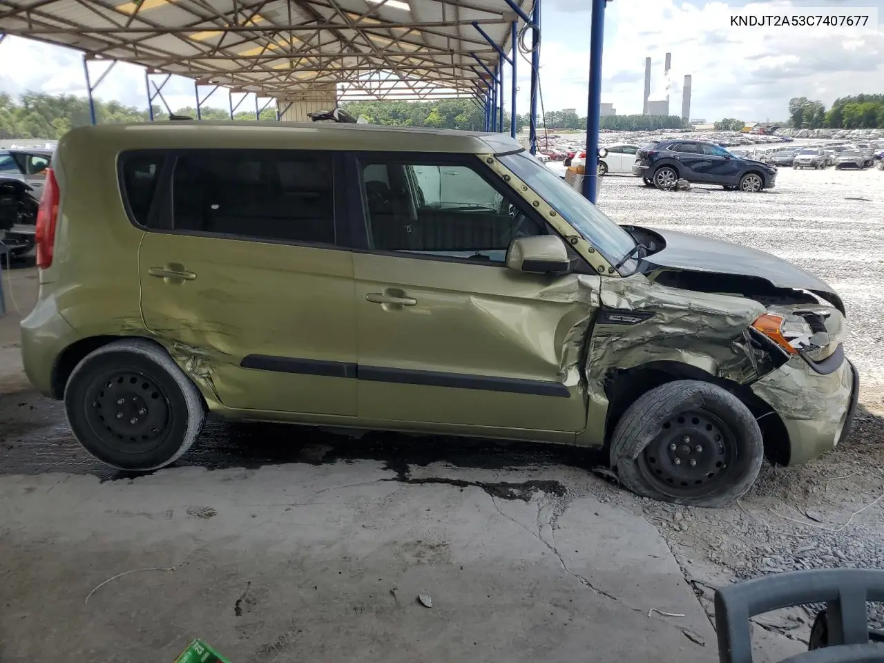 2012 Kia Soul VIN: KNDJT2A53C7407677 Lot: 65077855