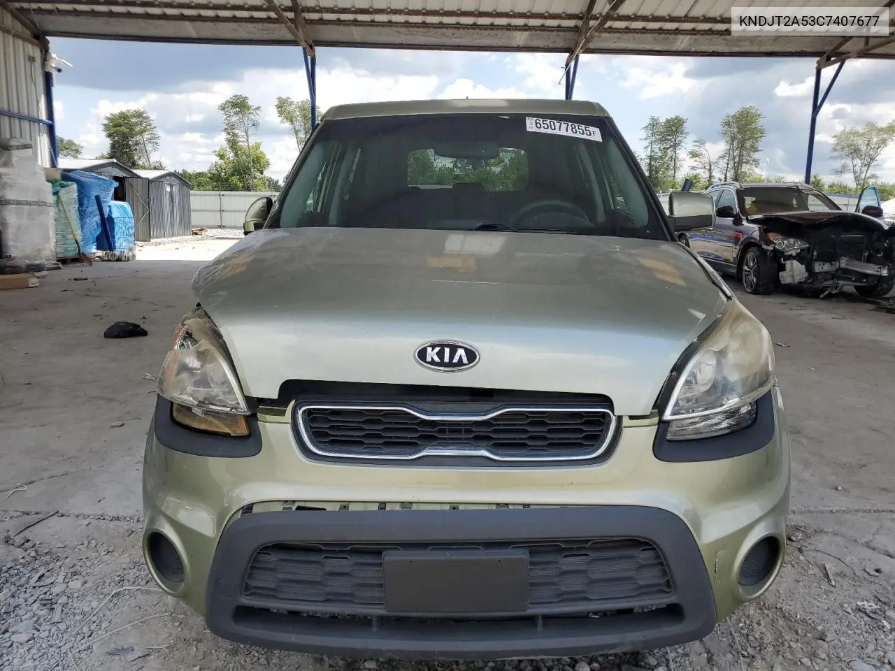2012 Kia Soul VIN: KNDJT2A53C7407677 Lot: 65077855