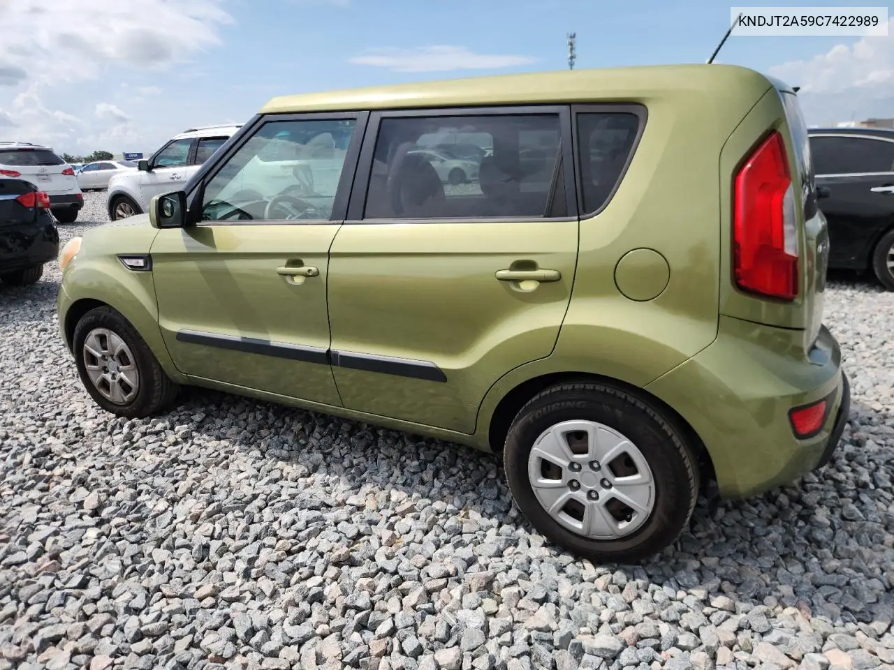 2012 Kia Soul VIN: KNDJT2A59C7422989 Lot: 65092255