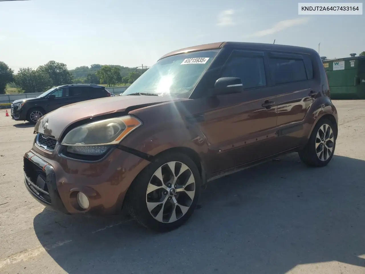 2012 Kia Soul + VIN: KNDJT2A64C7433164 Lot: 65215935
