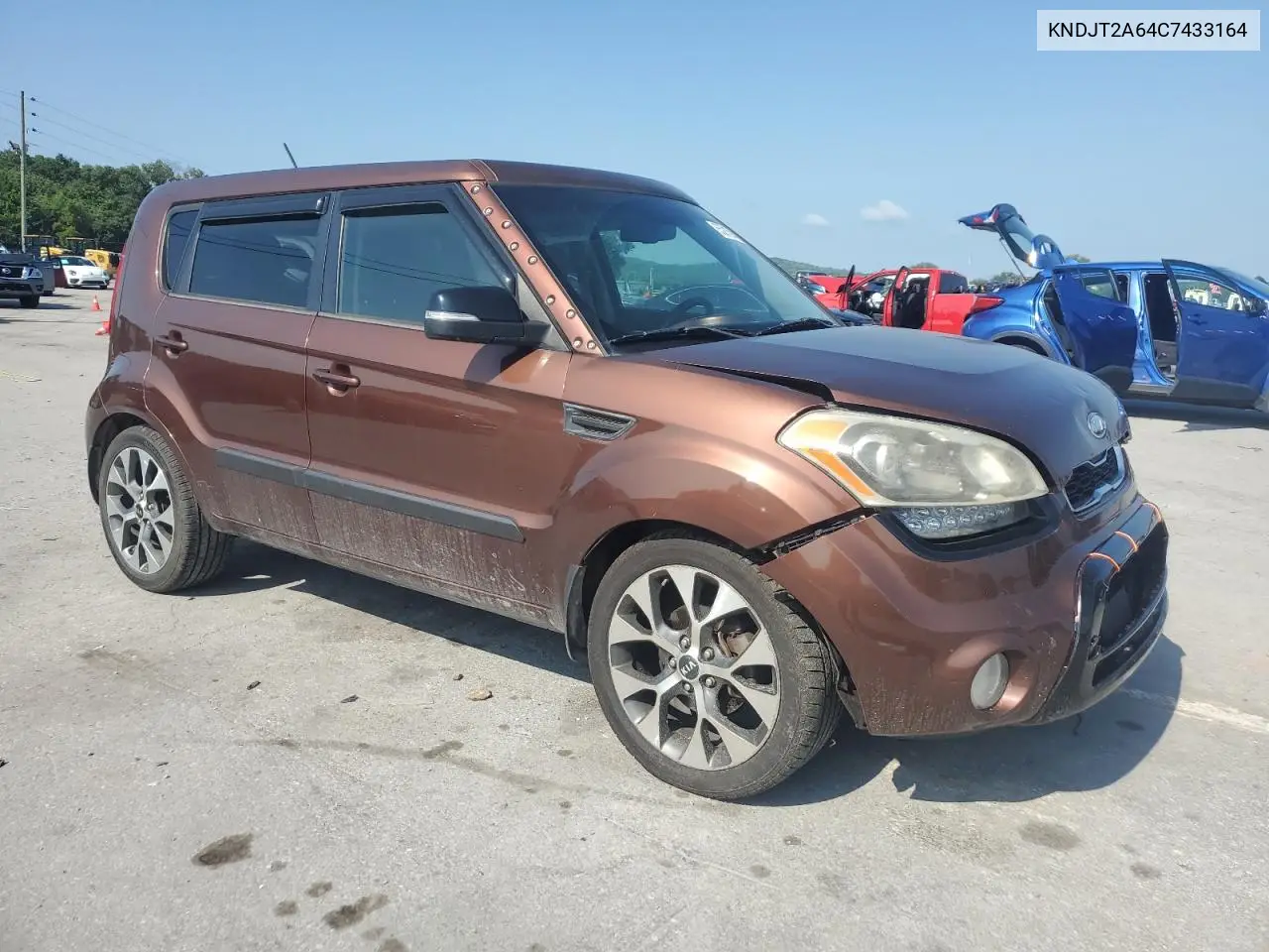 2012 Kia Soul + VIN: KNDJT2A64C7433164 Lot: 65215935