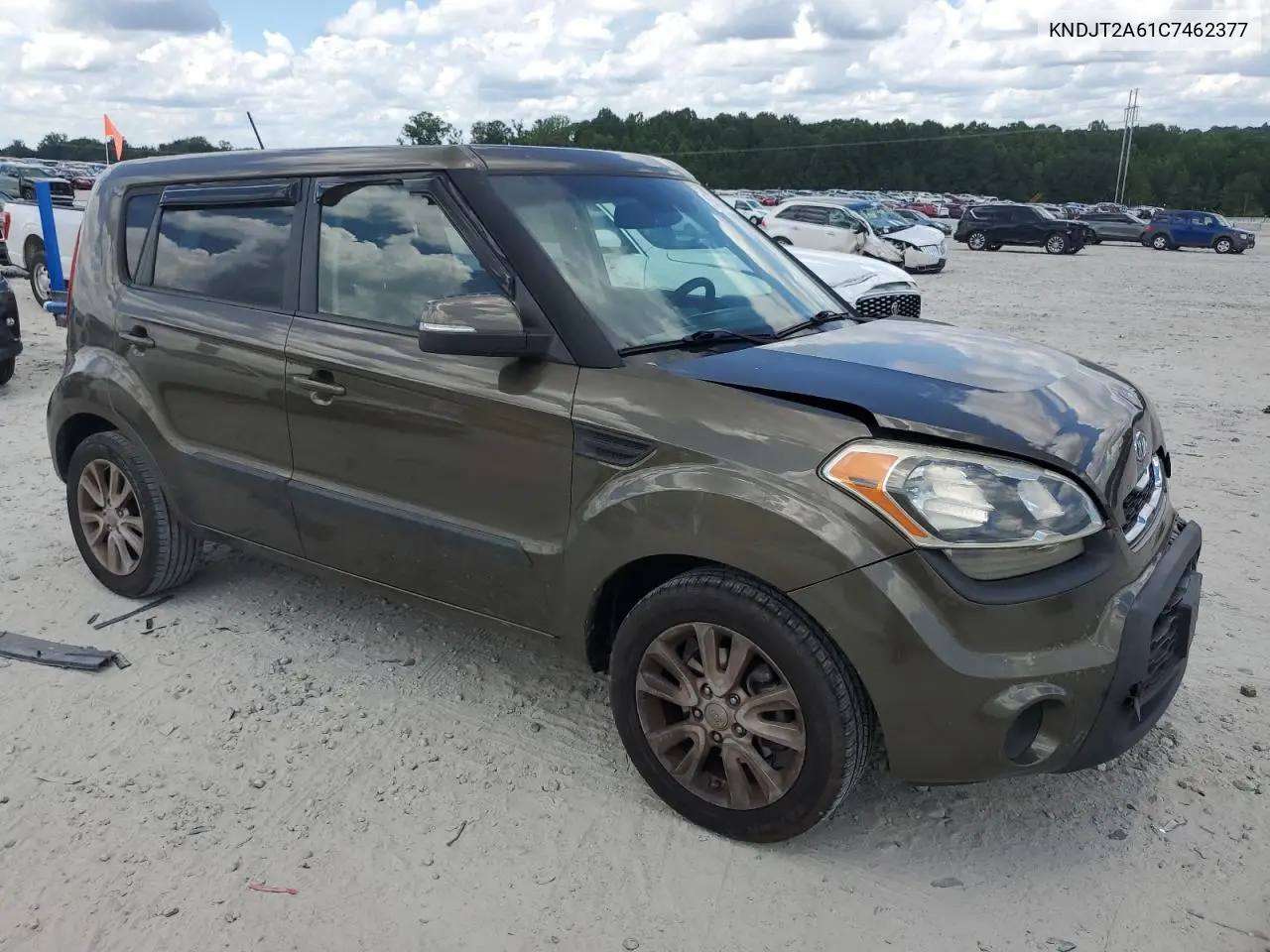 2012 Kia Soul + VIN: KNDJT2A61C7462377 Lot: 65451455
