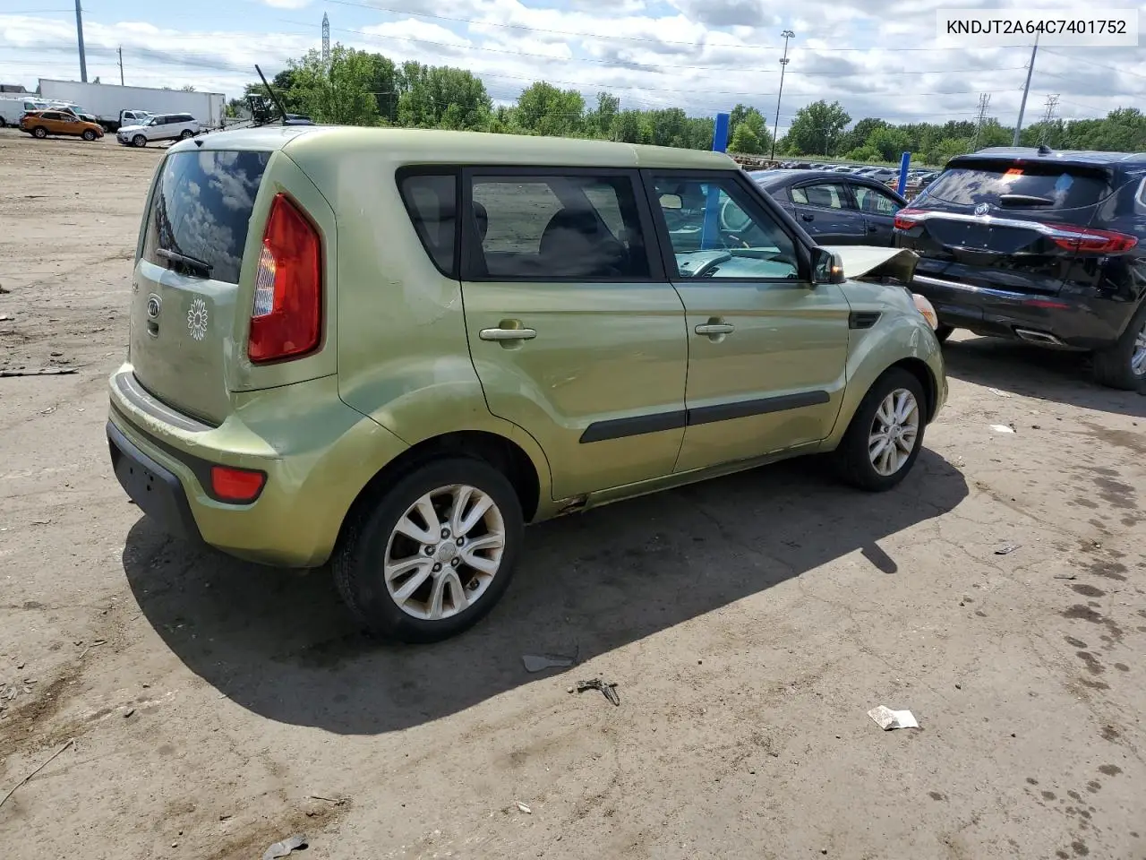 2012 Kia Soul + VIN: KNDJT2A64C7401752 Lot: 65522025
