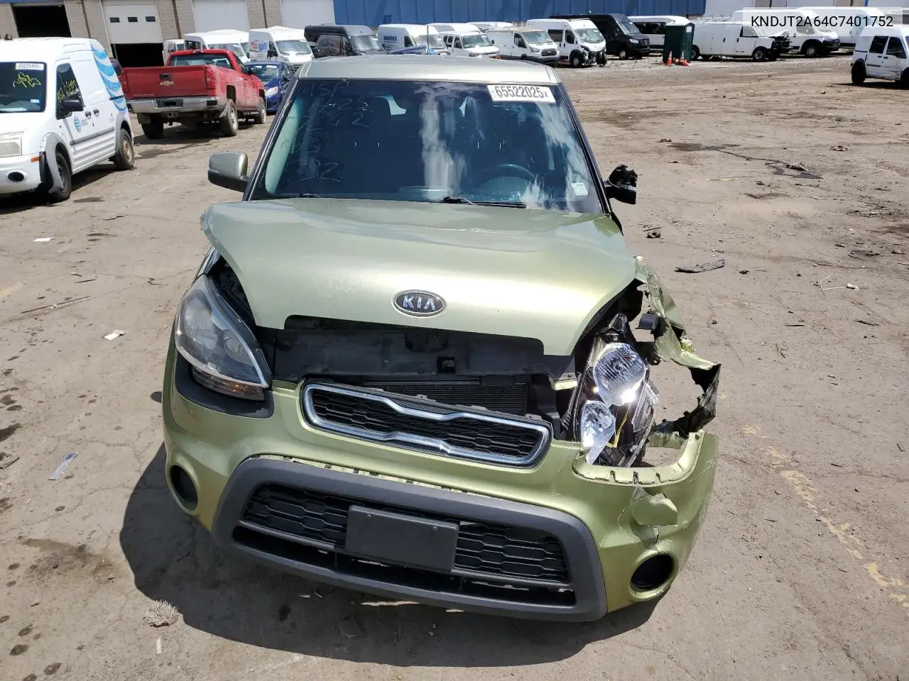 2012 Kia Soul + VIN: KNDJT2A64C7401752 Lot: 65522025