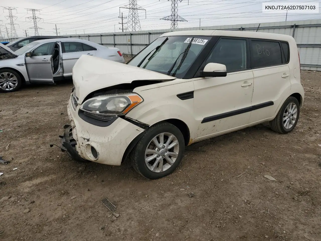 2013 Kia Soul + VIN: KNDJT2A62D7507103 Lot: 53498125