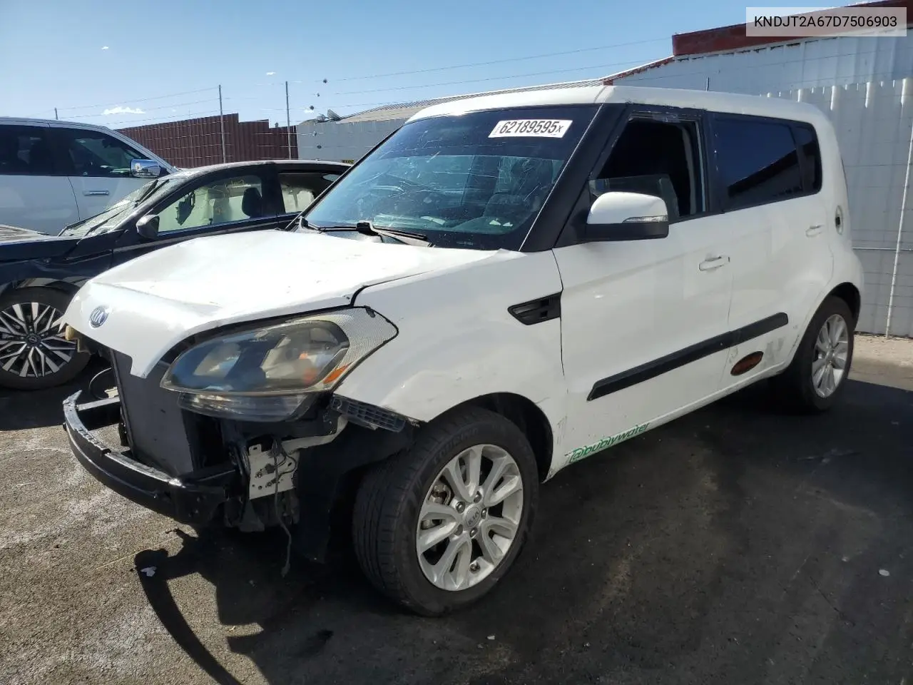 2013 Kia Soul + VIN: KNDJT2A67D7506903 Lot: 62189595