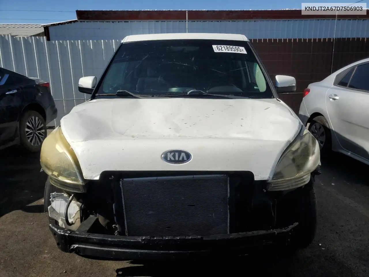 2013 Kia Soul + VIN: KNDJT2A67D7506903 Lot: 62189595