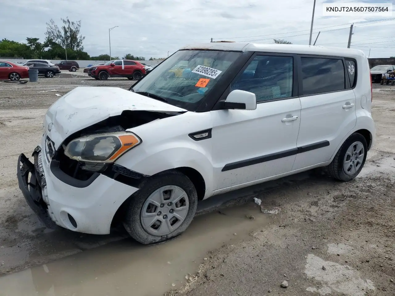 2013 Kia Soul VIN: KNDJT2A56D7507564 Lot: 62896285