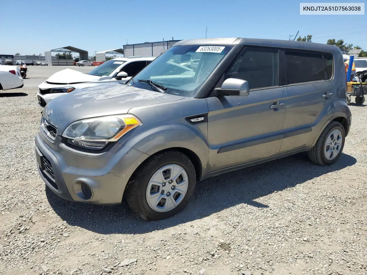 2013 Kia Soul VIN: KNDJT2A51D7563038 Lot: 63263005