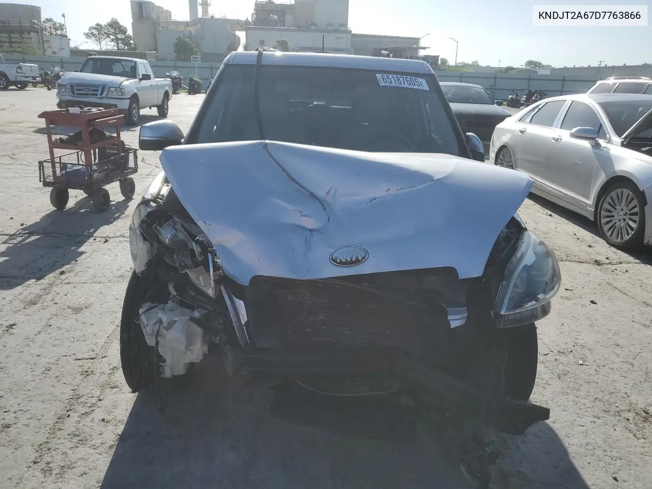 2013 Kia Soul + VIN: KNDJT2A67D7763866 Lot: 65187605