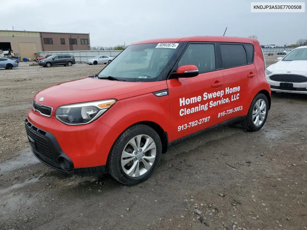 2014 Kia Soul + VIN: KNDJP3A53E7700508 Lot: 50903875
