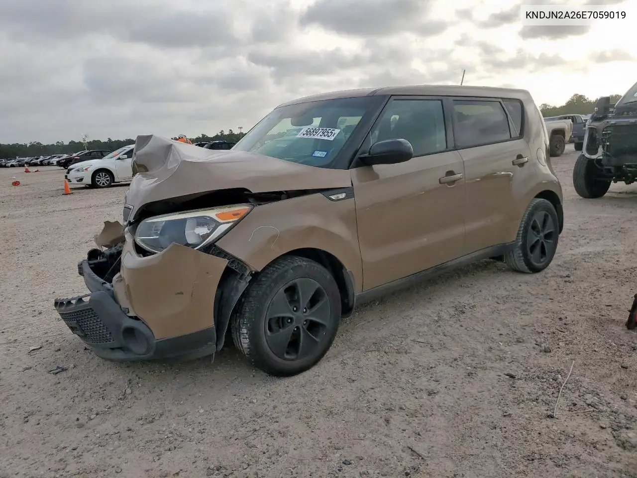 2014 Kia Soul VIN: KNDJN2A26E7059019 Lot: 56897955