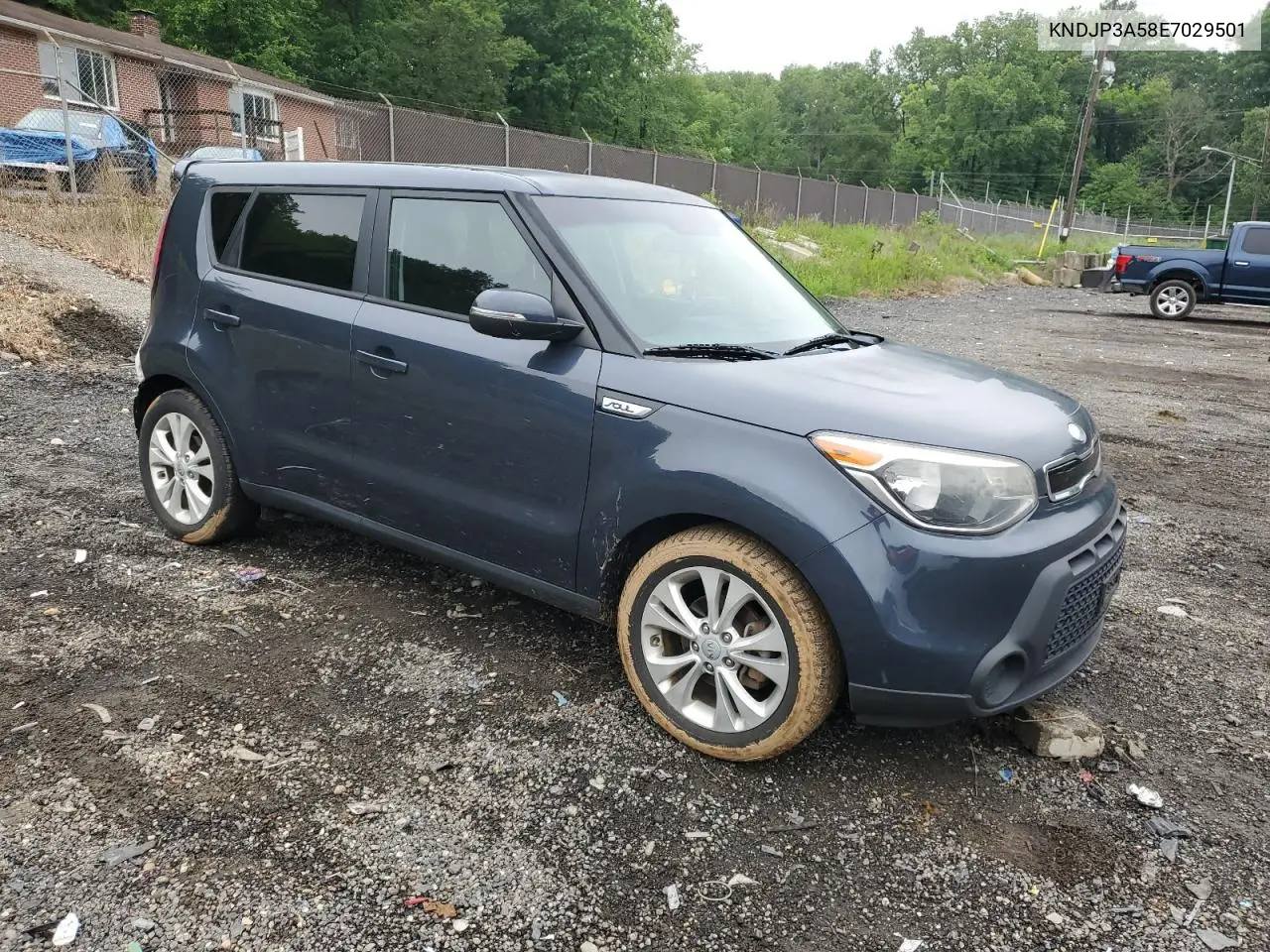 2014 Kia Soul + VIN: KNDJP3A58E7029501 Lot: 57142525